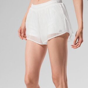 Alo yoga white shorts Game time short athletic athleisure wear